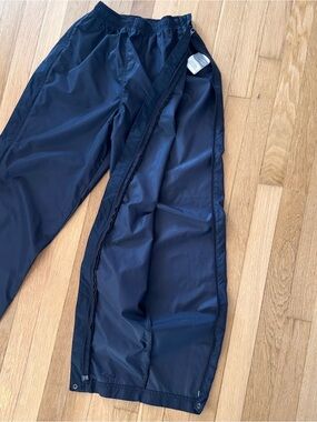Vintage 90s Nike Nylon Track Pants Womens Small Lined Zip Joggers Gorpcore Y2K